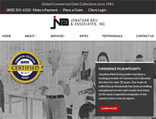 Tablet Screenshot of jnacollect.com